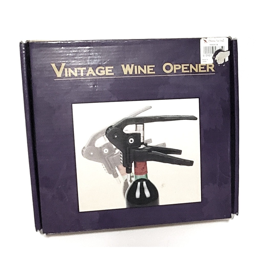 Nantucket Distributing Vintage Wine Opener Lever Corkscrew Set‎ with Foil Cutter